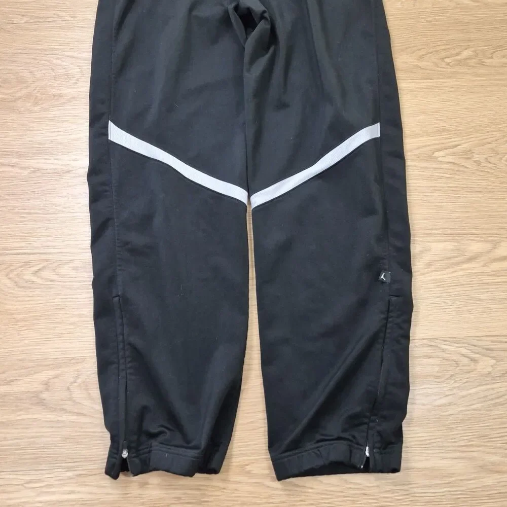 Jordan Pants Mens M Engineered Flight Black Joggers Cargo Snap Pockets Stripe
